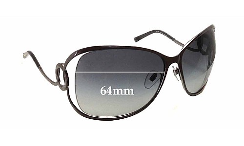 Sunglass Fix Replacement Lenses for Bvlgari 6026 - 64mm Wide 