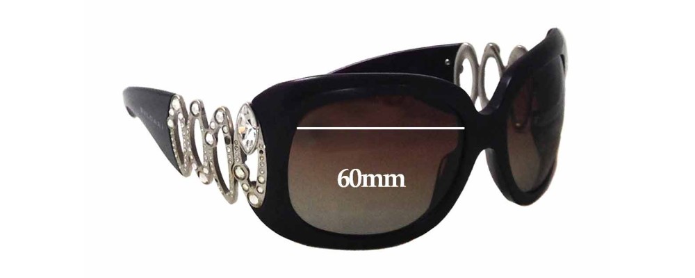 Sunglass Fix Replacement Lenses for Bvlgari 8016-B - 60mm Wide