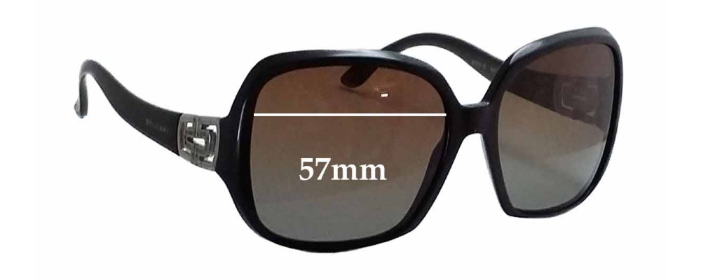 Sunglass Fix Replacement Lenses for Bvlgari 8020-B - 57mm Wide