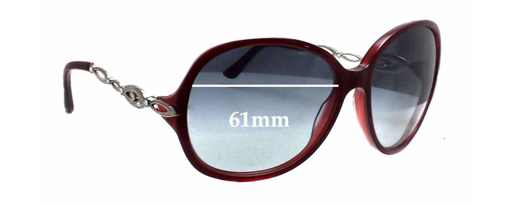Sunglass Fix Replacement Lenses for Bvlgari 8036-B - 61mm Wide