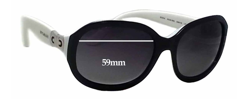 Sunglass Fix Replacement Lenses for Bvlgari 8064 - 59mm Wide