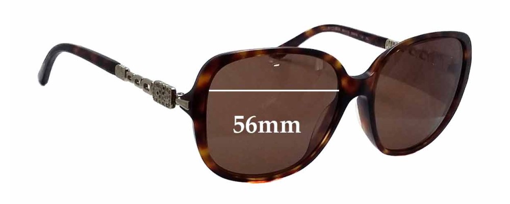 Sunglass Fix Replacement Lenses for Bvlgari 8112-B-A - 56mm Wide