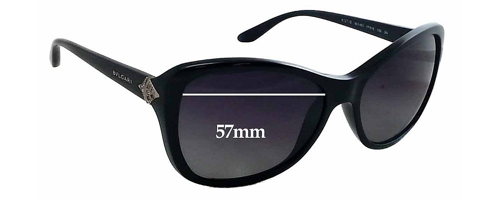 Sunglass Fix Replacement Lenses for Bvlgari 8127-B - 57mm Wide