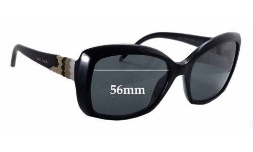 Sunglass Fix Replacement Lenses for Bvlgari 8133 - 56mm Wide 