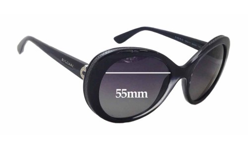 Sunglass Fix Replacement Lenses for Bvlgari 8159-B - 55mm Wide 
