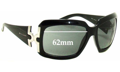 Sunglass Fix Replacement Lenses for Bvlgari 854 - 62mm Wide 