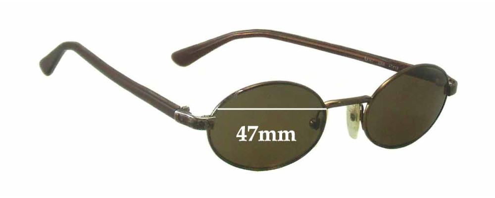 Sunglass Fix Replacement Lenses for Byblos 3268 - 47mm Wide