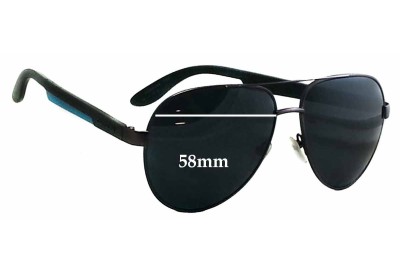 Carrera 5009 Replacement Sunglass Lenses - 58mm wide 