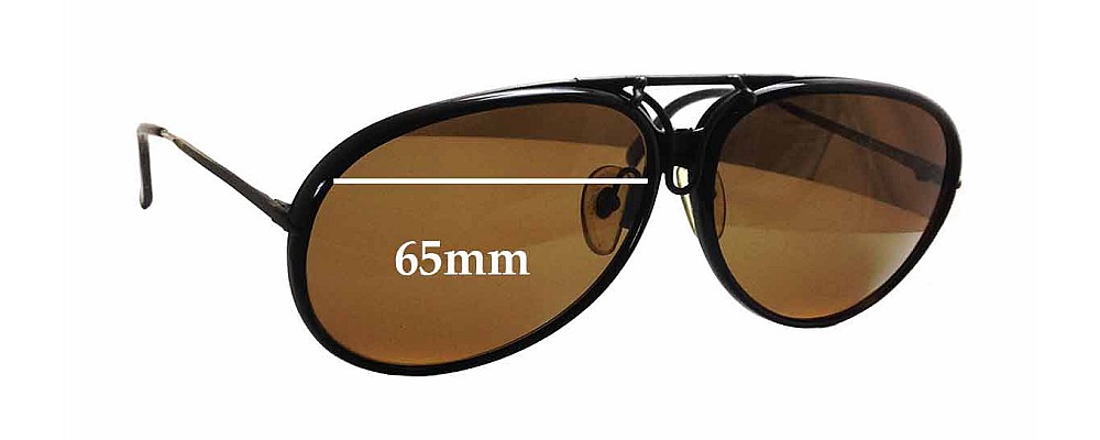 Sunglass Fix Replacement Lenses for Carrera 5632 - 65mm Wide