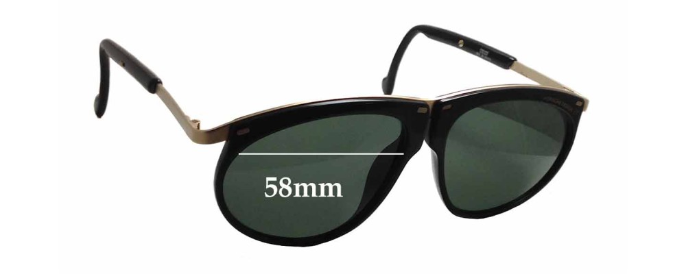 Sunglass Fix Replacement Lenses for Carrera 5660 - 58mm Wide