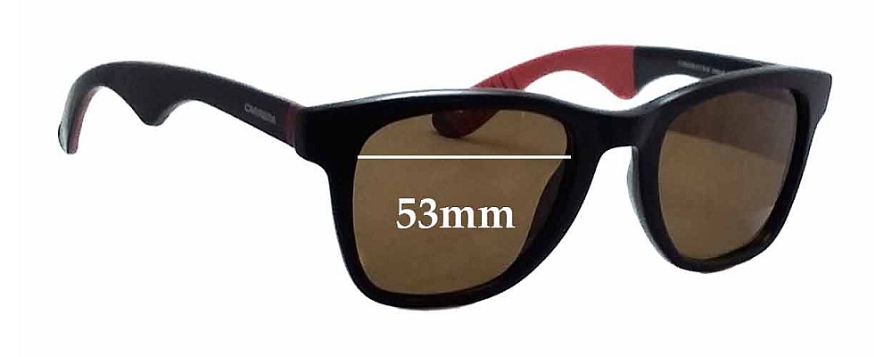 Sunglass Fix Replacement Lenses for Carrera 6000R - 53mm Wide