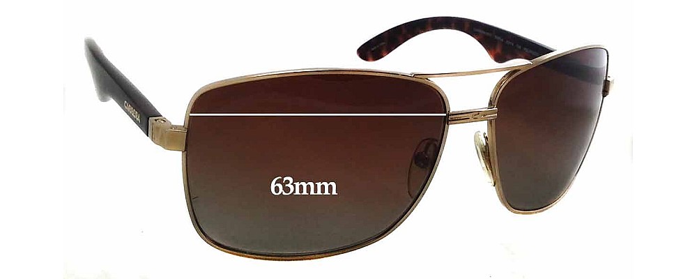 Sunglass Fix Replacement Lenses for Carrera 6005 - 63mm Wide