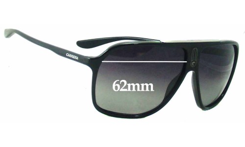 Sunglass Fix Replacement Lenses for Carrera 6016/S - 62mm Wide 