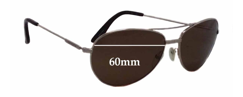 Sunglass Fix Replacement Lenses for Carrera 69S - 60mm Wide