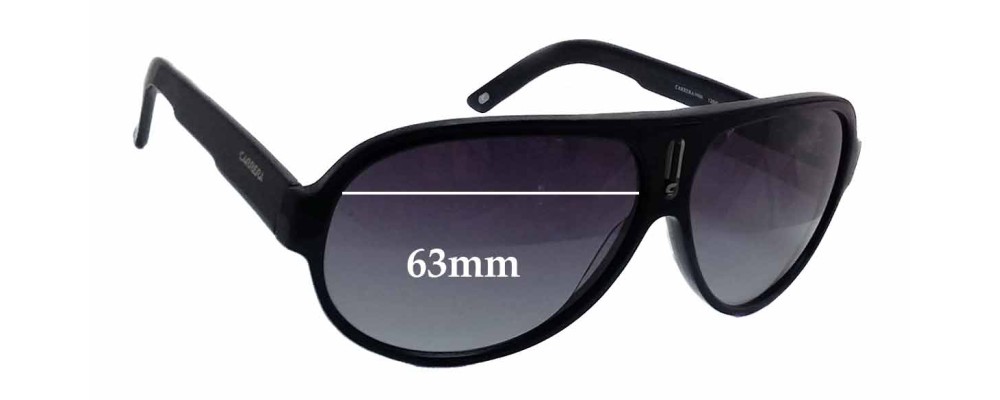 Sunglass Fix Replacement Lenses for Carrera 9908 - 63mm Wide