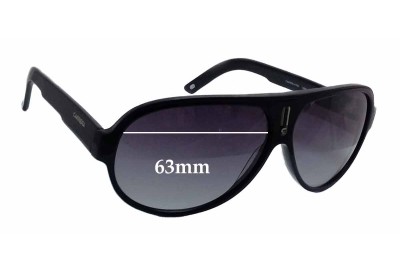 Carrera 9908 Replacement Sunglass Lenses - 63mm wide 