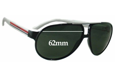 Carrera Forever Mine Replacement Sunglass Lenses - 62mm wide 