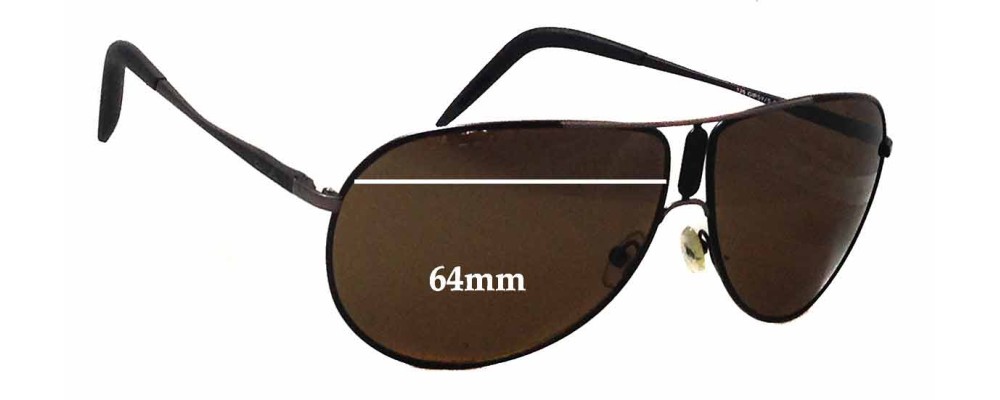 Sunglass Fix Replacement Lenses for Carrera Gypsy/S - 64mm Wide