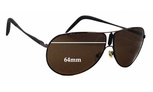 Sunglass Fix Replacement Lenses for Carrera Gypsy/S - 64mm Wide 