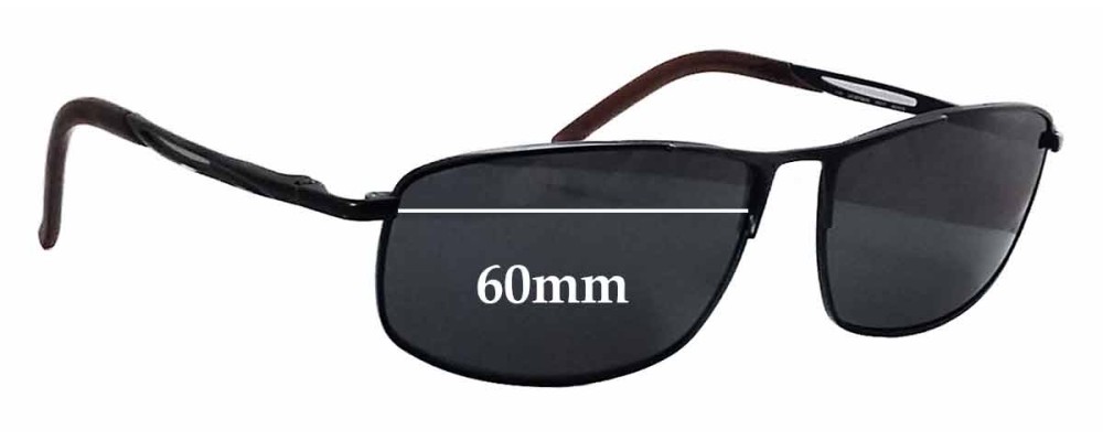 Sunglass Fix Replacement Lenses for Carrera Huron/S - 60mm Wide