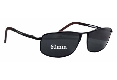 Carrera Huron/S Replacement Sunglass Lenses - 60mm wide 