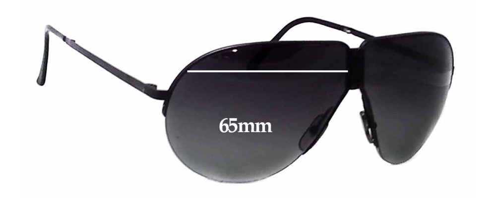 Sunglass Fix Replacement Lenses for Carrera 5628 - 65mm Wide