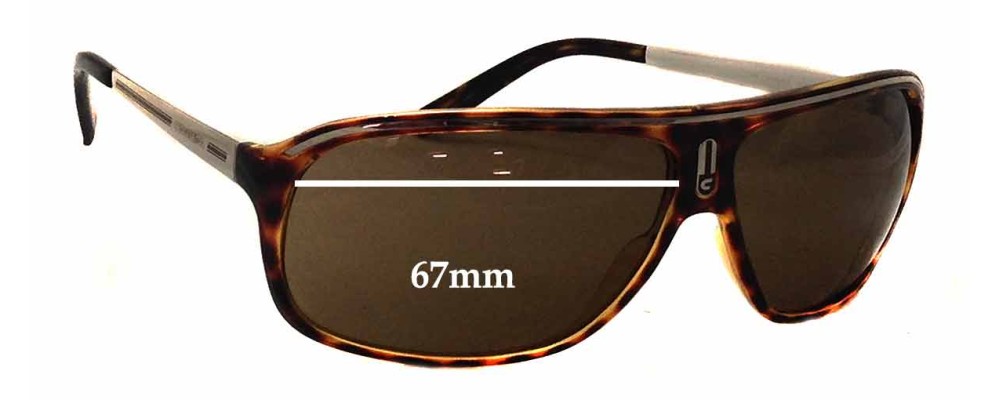 Sunglass Fix Replacement Lenses for Carrera Stroke - 67mm Wide