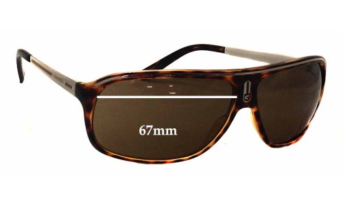 Sunglass Fix Replacement Lenses for Carrera Stroke - 67mm Wide 