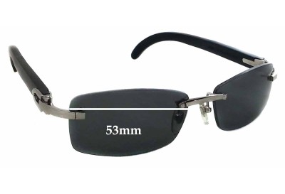 Cartier 3524012 Replacement Lenses 53mm wide 