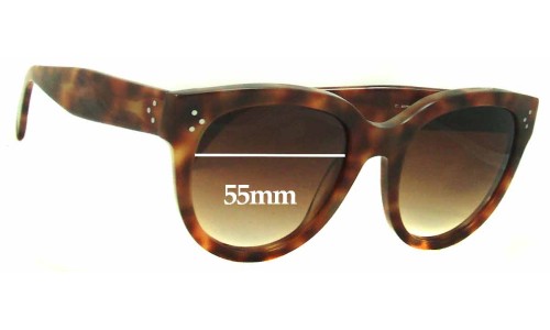 Sunglass Fix Replacement Lenses for Celine CL 41755/S - 55mm Wide 
