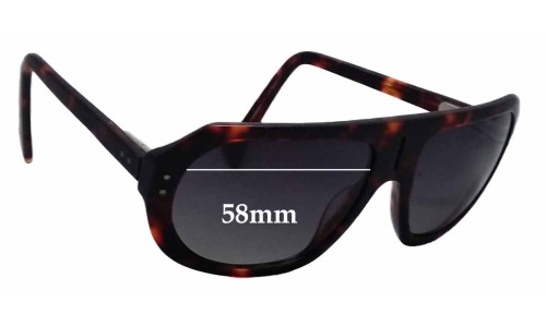 Sunglass Fix Replacement Lenses for Chachi TSL 1550N - 58mm Wide 