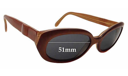 Sunglass Fix Replacement Lenses for Chagall LL45162  - 51mm Wide 