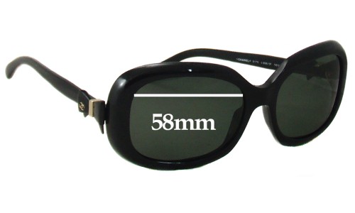 Sunglass Fix Replacement Lenses for Chanel 5170 - 58mm Wide 