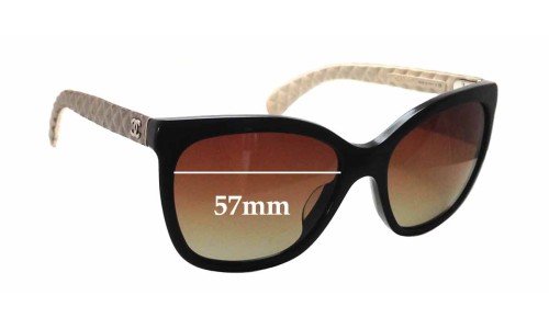 Sunglass Fix Replacement Lenses for Chanel 5288-Q - 57mm Wide 