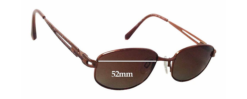 Sunglass Fix Replacement Lenses for Charmant CH10864  - 52mm Wide
