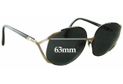 Christian Dior 2250 Replacement Lenses 63mm wide 