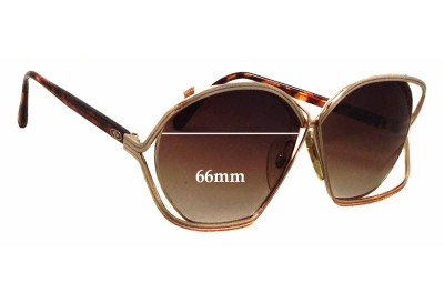 Christian Dior 2499 Replacement Lenses 66mm wide 