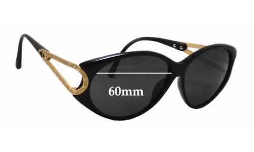 Sunglass Fix Replacement Lenses for Christian Dior 2763 - 60mm Wide 