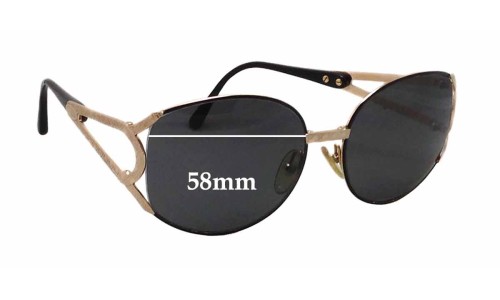 Sunglass Fix Replacement Lenses for Christian Dior 2842 - 58mm Wide 