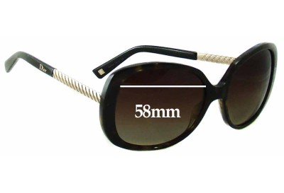 Christian Dior Antha Replacement Lenses 58mm wide 