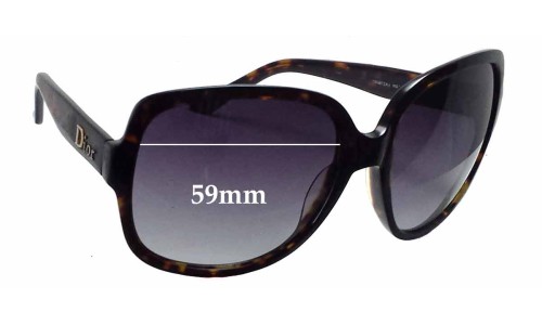 Sunglass Fix Replacement Lenses for Christian Dior Mitza - 59mm Wide 