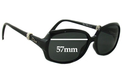 Christian Dior Mystery 2 Replacement Lenses 57mm wide 