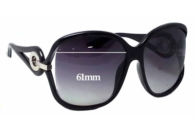 Christian Dior Volute 2 Replacement Lenses 61mm wide 