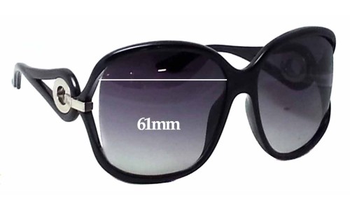 Sunglass Fix Replacement Lenses for Christian Dior Volute 2 - 61mm Wide 
