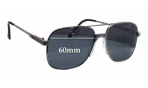 Sunglass Fix Verres de Remplacement pour Clark Kent Highlander - 60mm Wide 