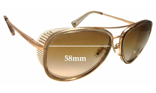 Sunglass Fix Replacement Lenses for Coach HC7040 Andie - 58mm Wide 