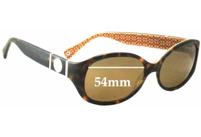 Coach S439 Anna Replacement Lenses 54mm wide 