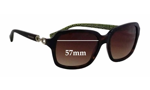 Sunglass Fix Replacement Lenses for Coach HC8104 Ashley - 57mm Wide 
