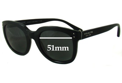 Coach HC8047 Casey Replacement Lenses 51mm wide 