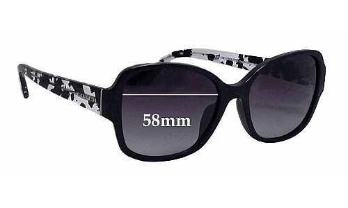 Sunglass Fix Replacement Lenses for Coach HC8166F - 58mm Wide 